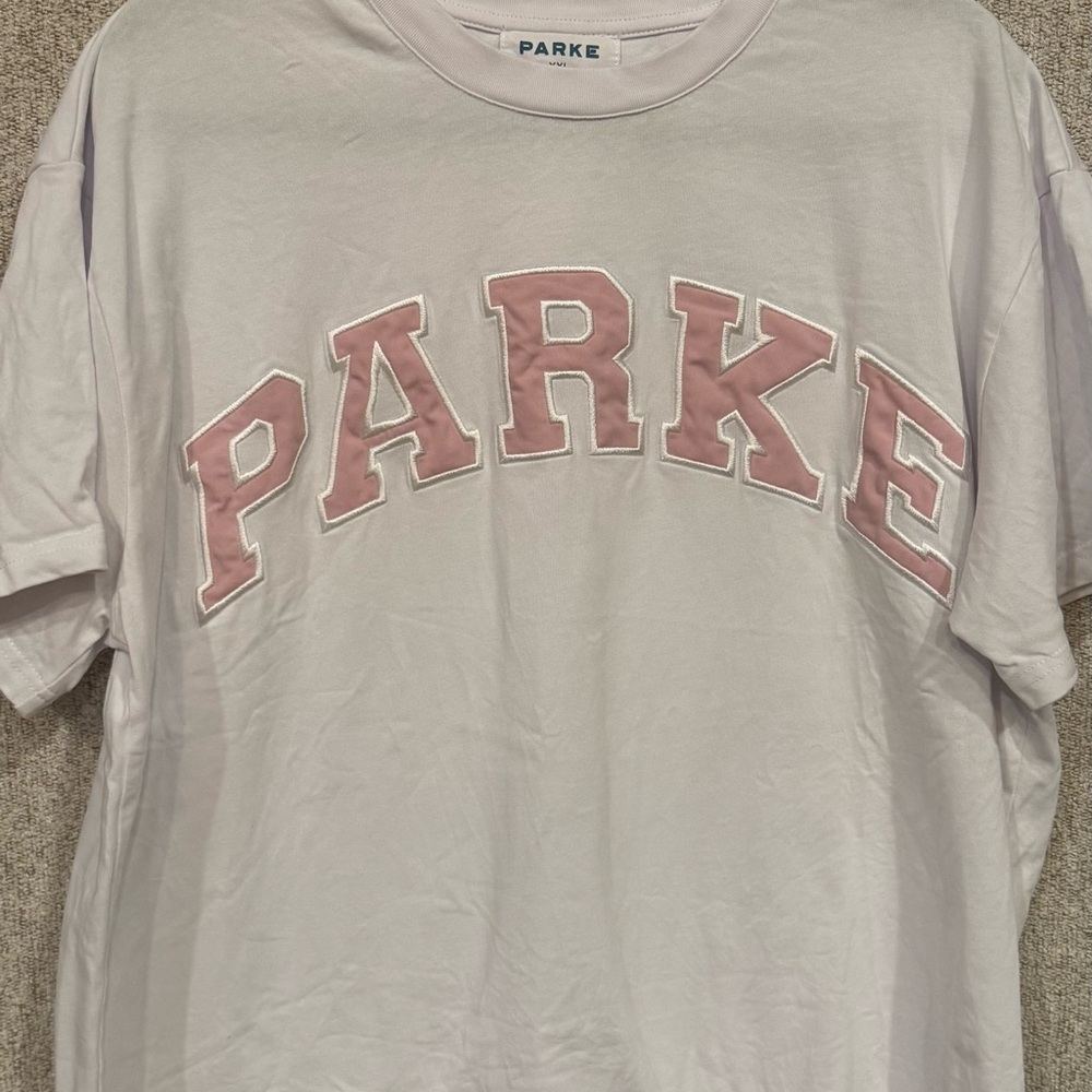 PARKE White And Pink T-shirt. Size XXL. New! - Picture 2 of 4